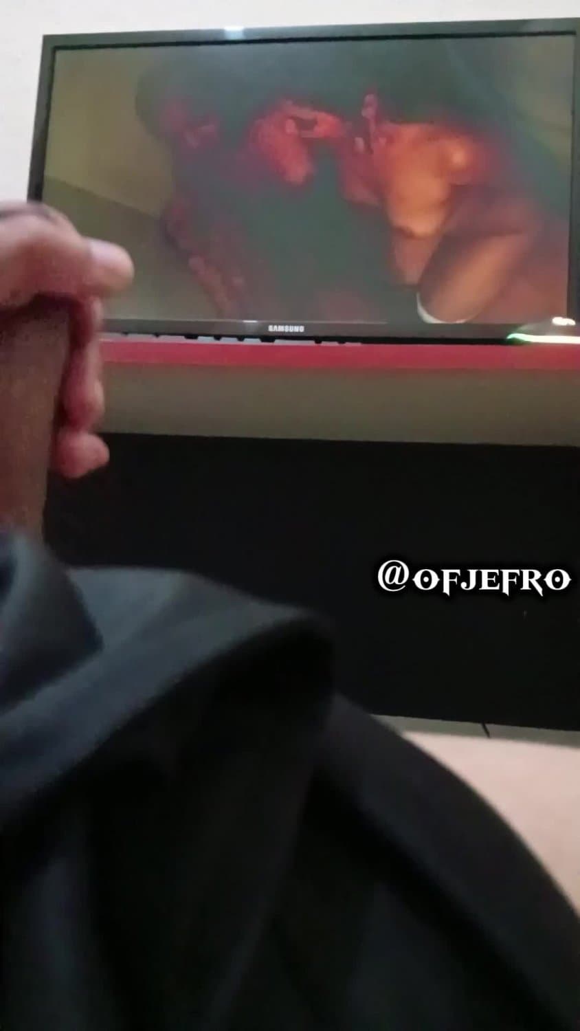 young man masturbating in front of the computer