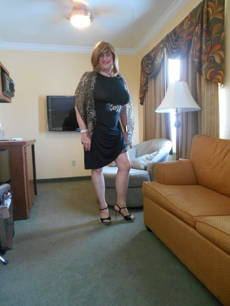 Sexy Sissy In Little Black Dress