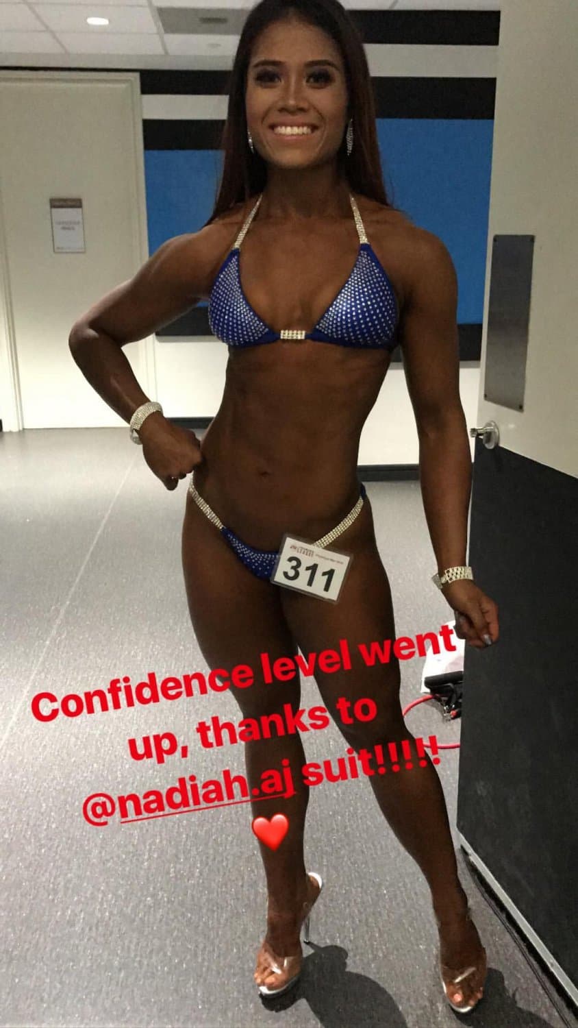 My favourite fitness girl with big thigh but I like her thigh more But she arrogance type