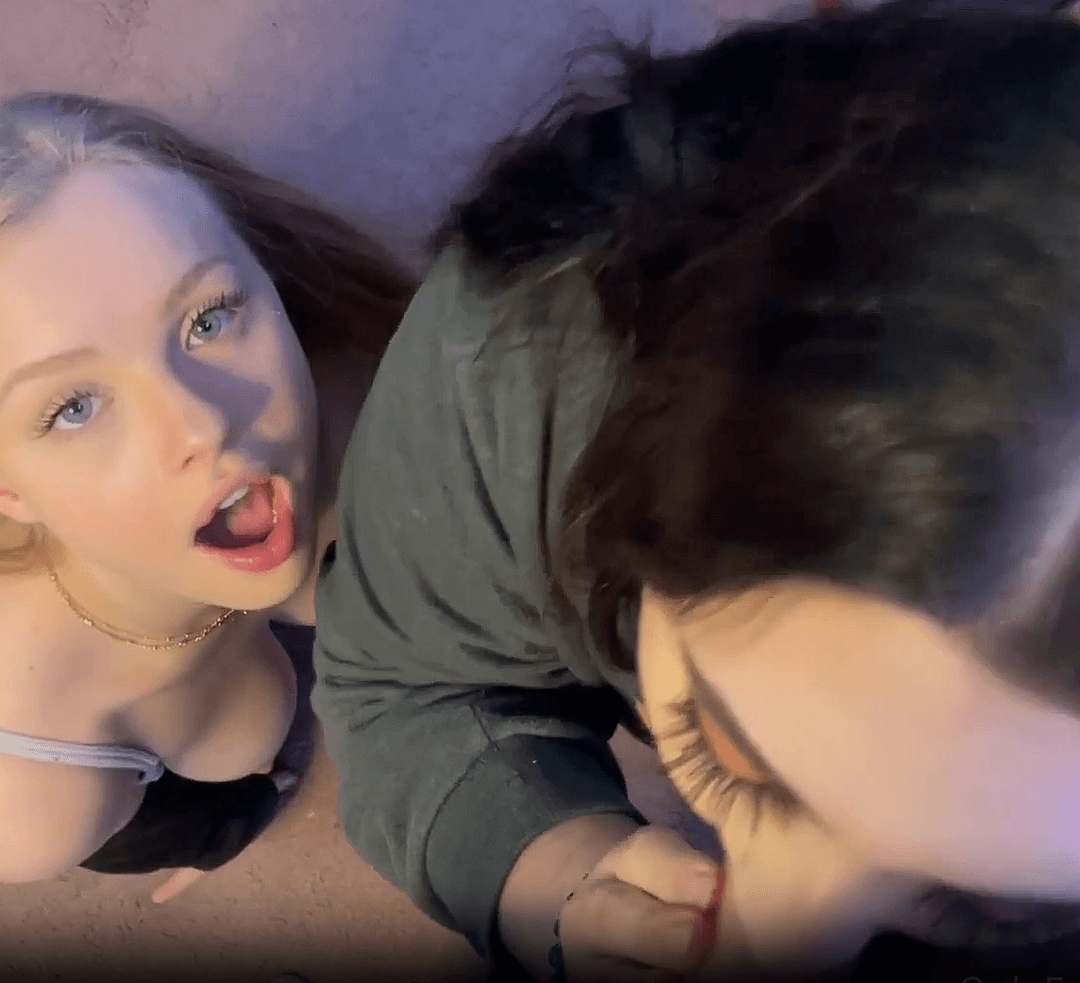 double pov blowjob from two horny besties