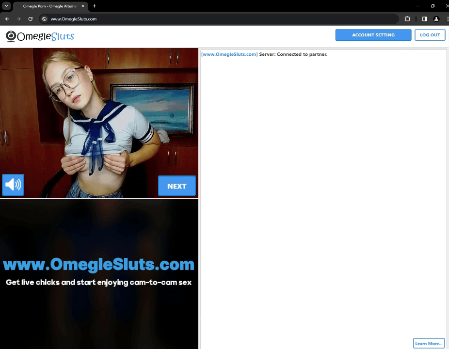 Horny Omegle teen ready for sex chatting and masturbate pussy flash boobs with random stranger guy