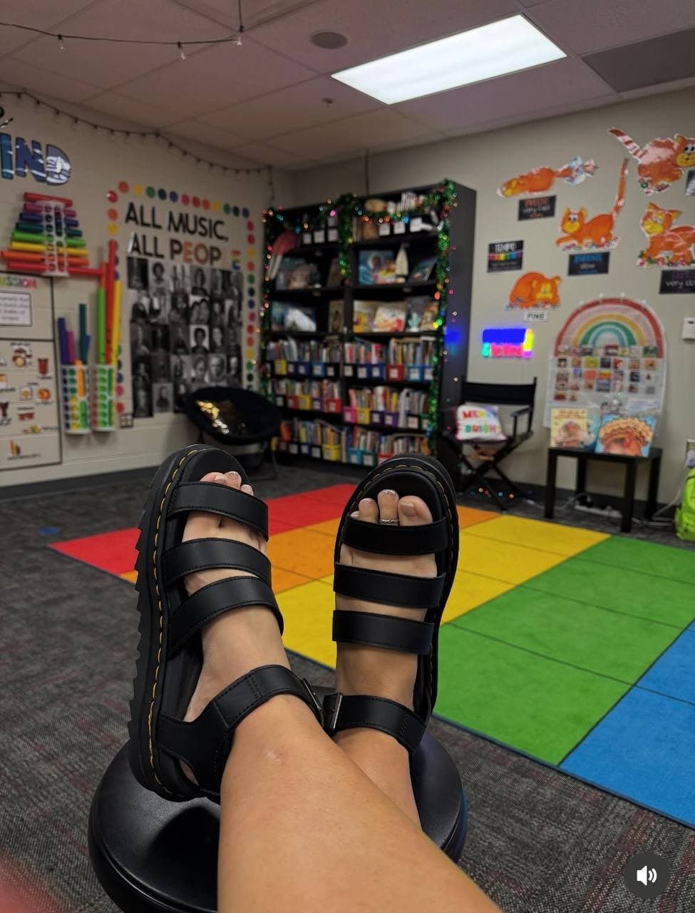 Instagram Teacher AI Cum On Feet In Classroom (AI Cum On Feet Template)