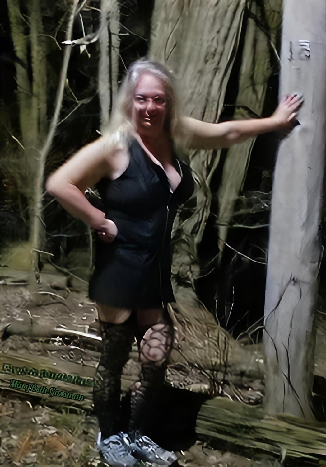 Miss Mary as a prostitute cos play