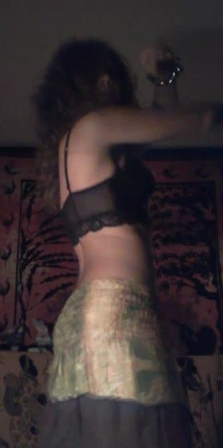 Horny wife dancing hot body