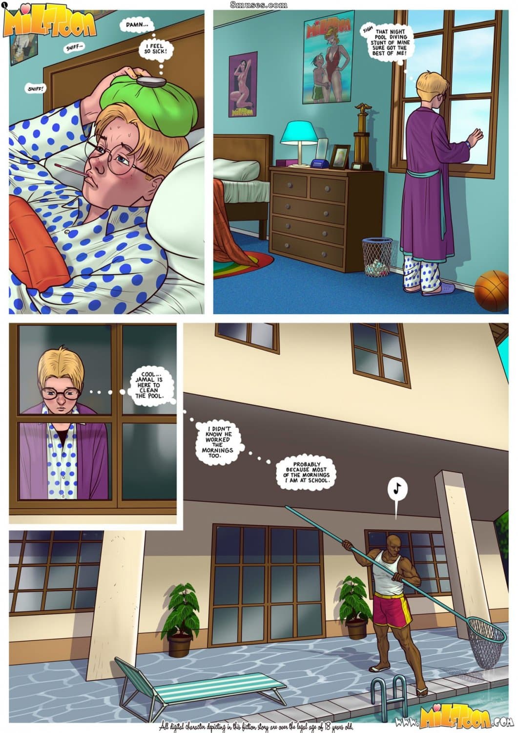 Cory Chase fucks her stick son comic