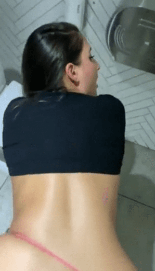 Horny Wife Gets Fucked by Stranger In A Public Bathroom