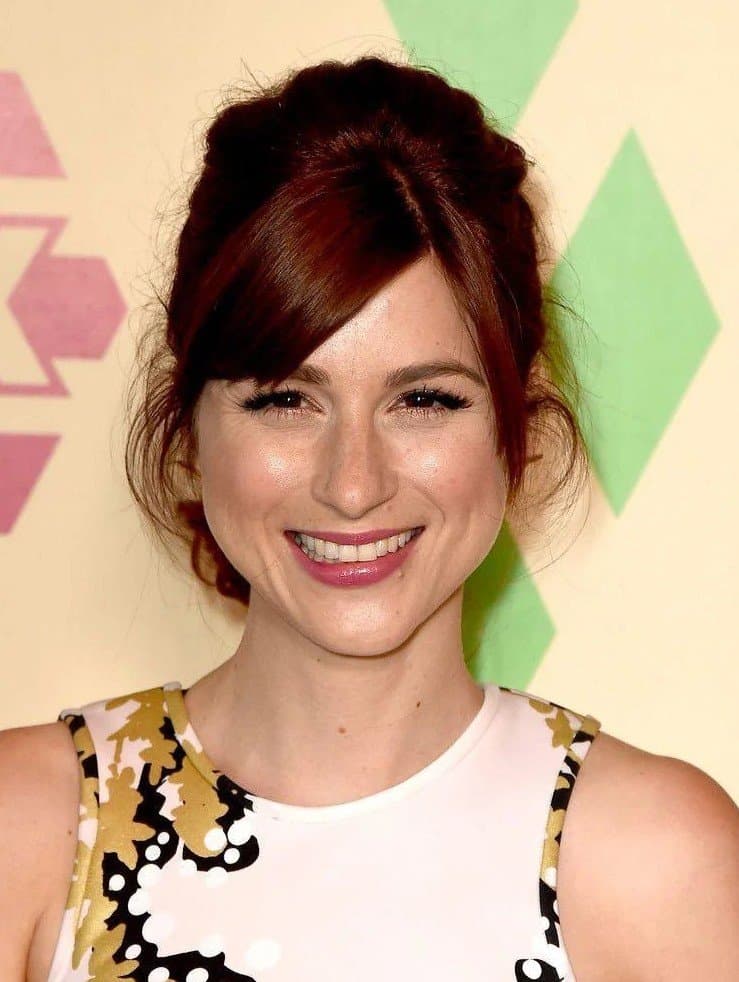 Dark eyed actress Aya Cash. This natural beauty celeb will dominate you and make you goon