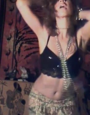 Horny wife dancing hot body