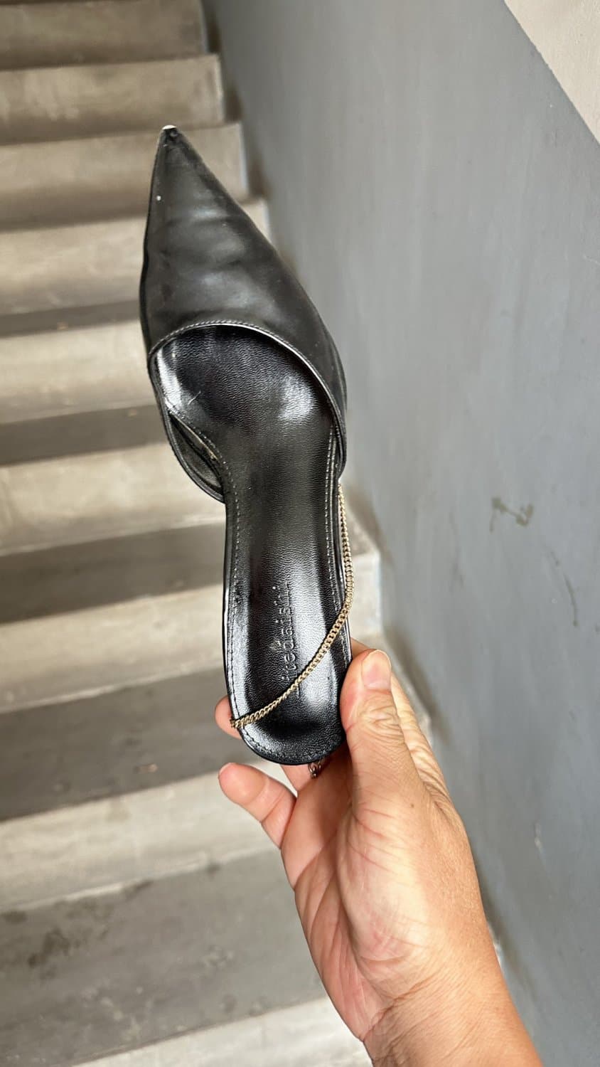 Cock & cum into asian shoes