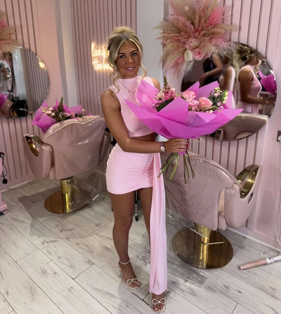 Blonde Dior neckless slut