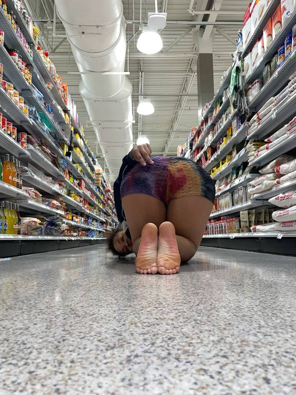 made the slut do all this in public ??even random people were watching her