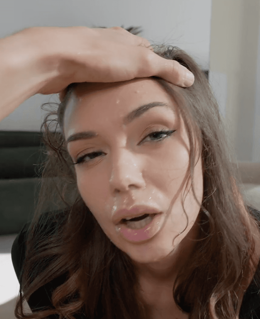 Amazing hot face cum explosion