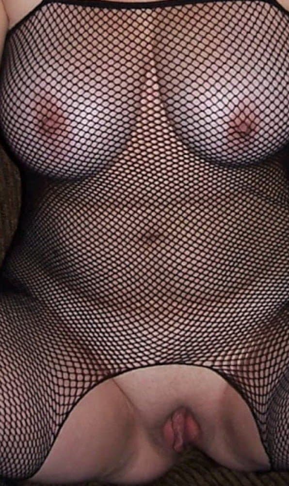 Kelly Baker in fishnets