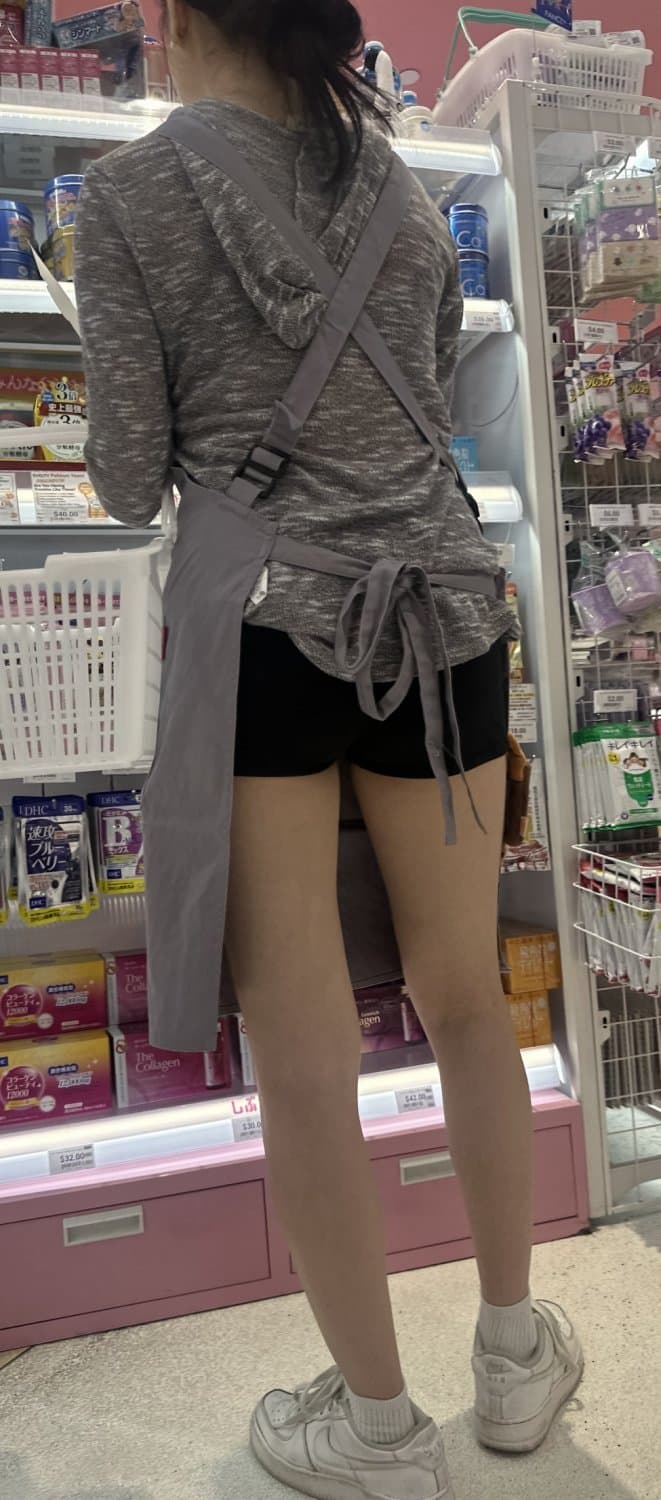 Short Short Asian With Cute and Tiny Ass Creepshots