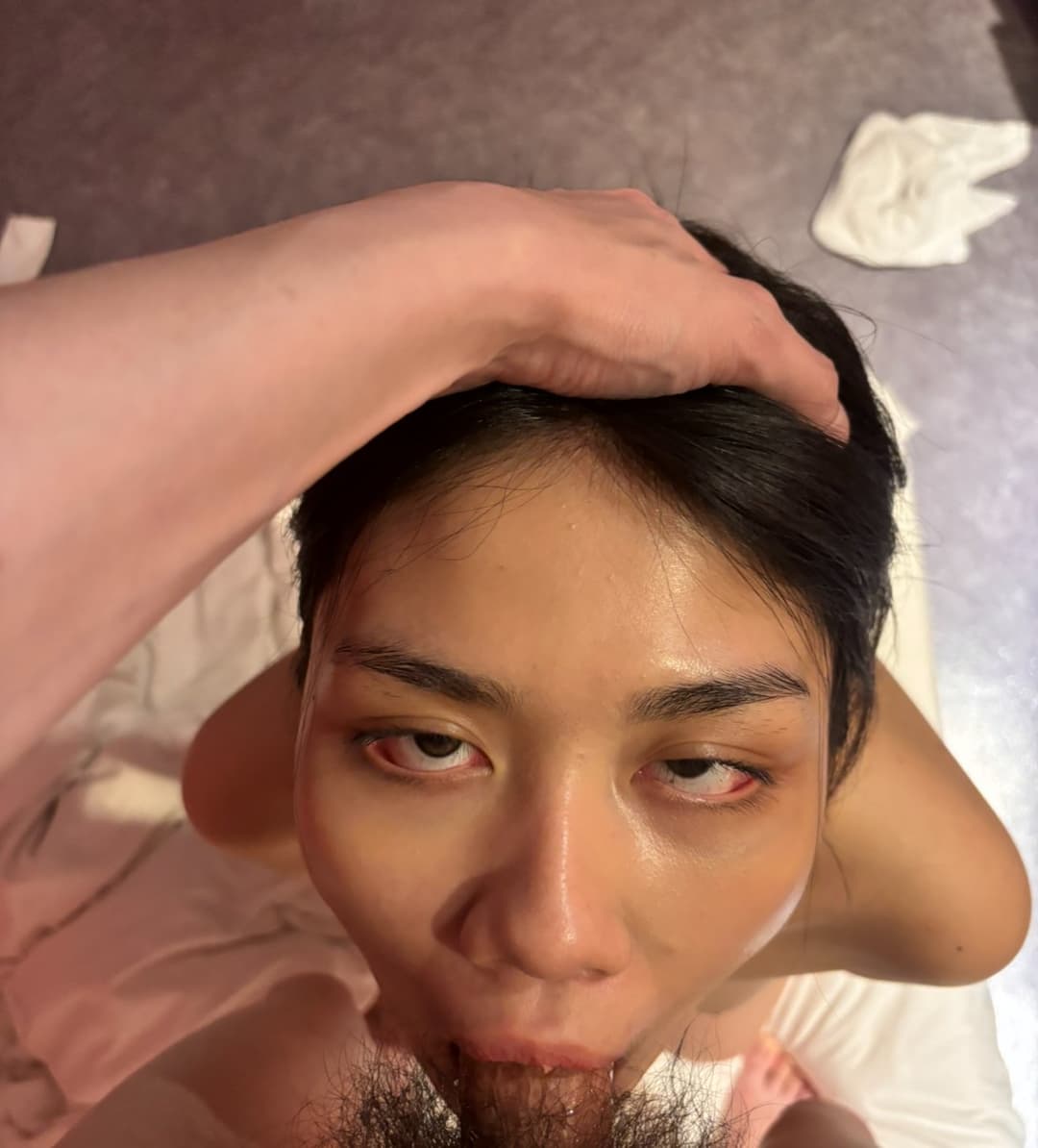 asian slut throat fuck