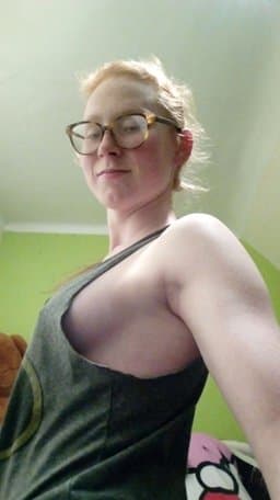 Nerdy Hairy Redhead Slut Lisa Loves Cock