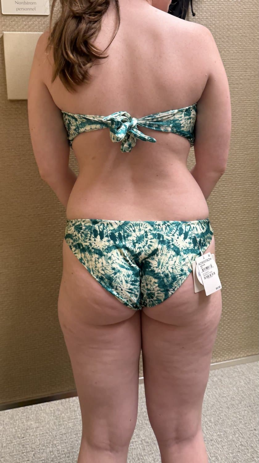 Cute college GF teasing curves in bikini try on haul