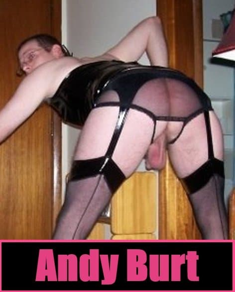 Andy Burt in Crotchless Panties