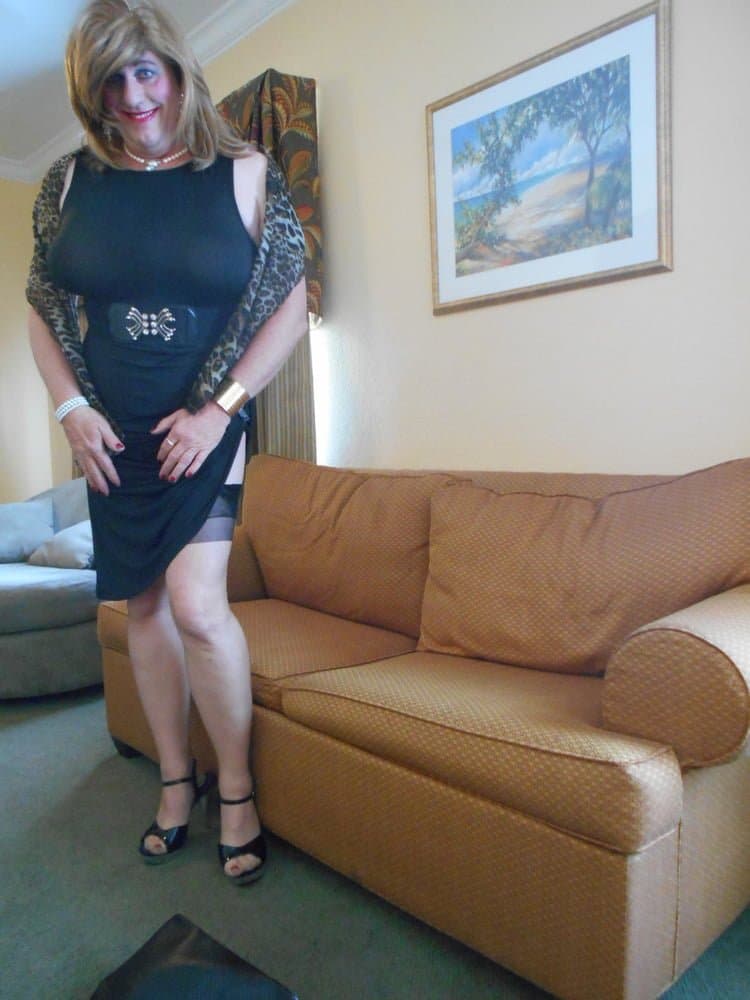 Sexy Sissy In Little Black Dress