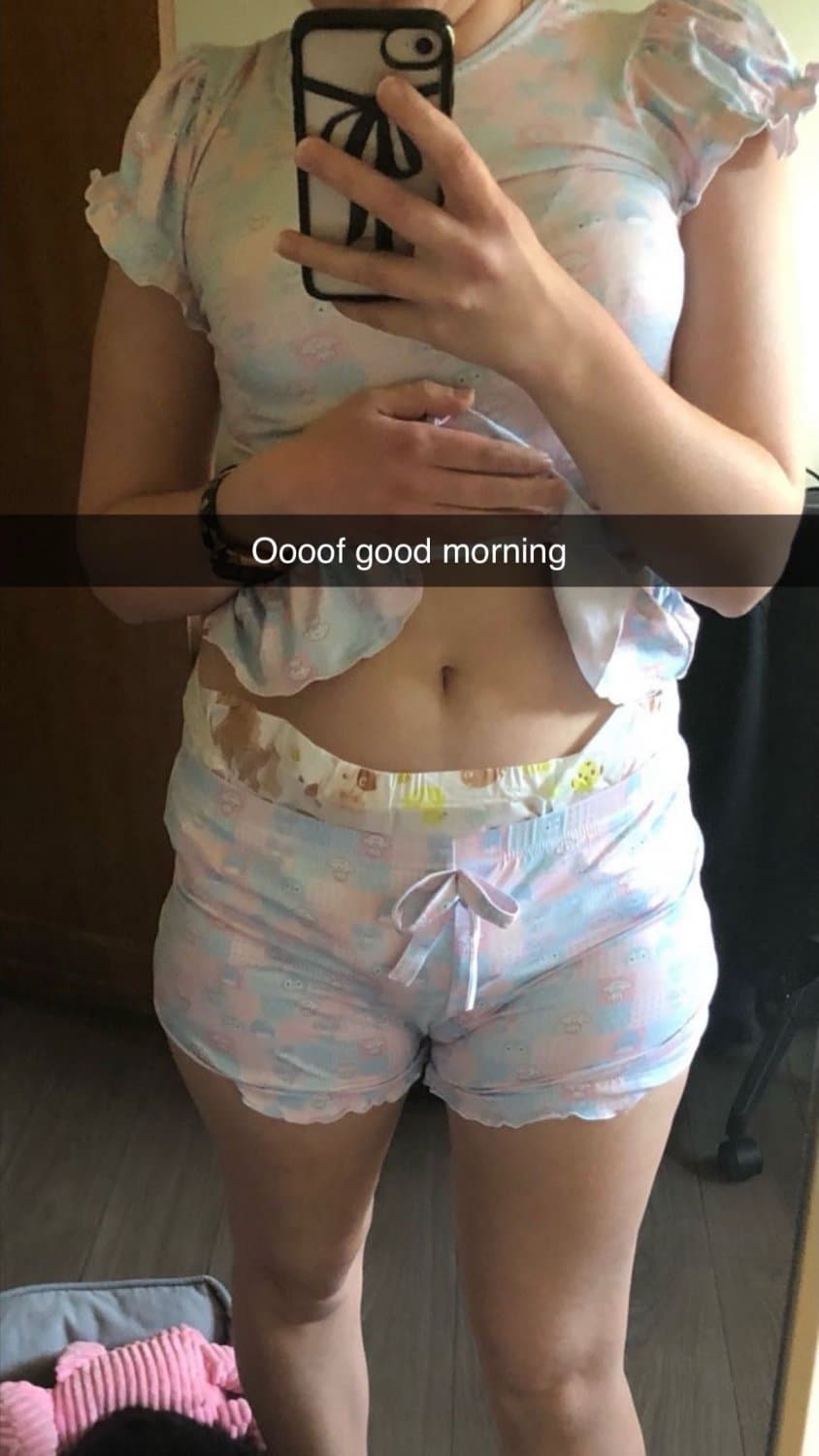 Hot blonde loves wetting her diapers