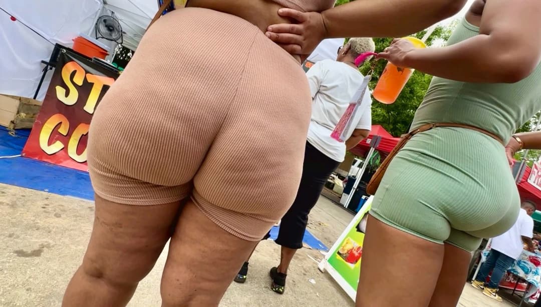 Green & Brown Booty Shorts