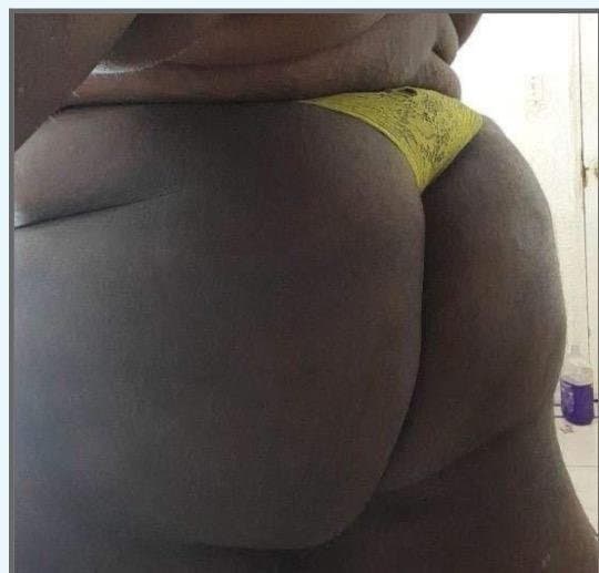 Ebony Big Butted Woman