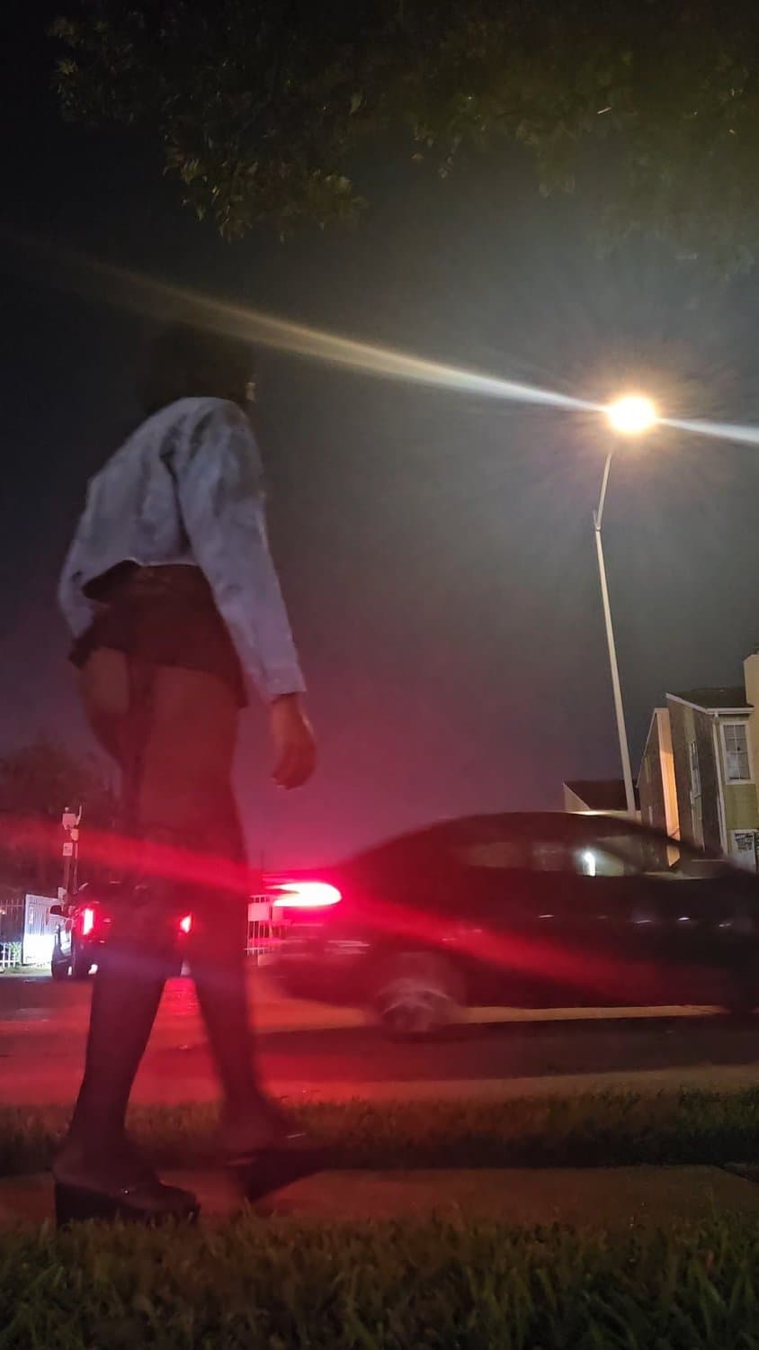 Sissy hoe working the corner