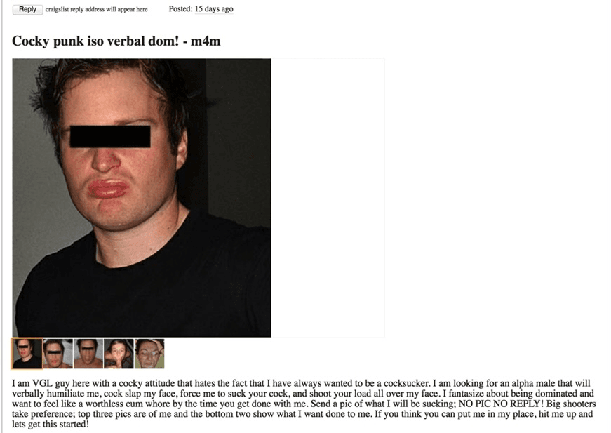 Montana Craigslist cum slut Brian 4