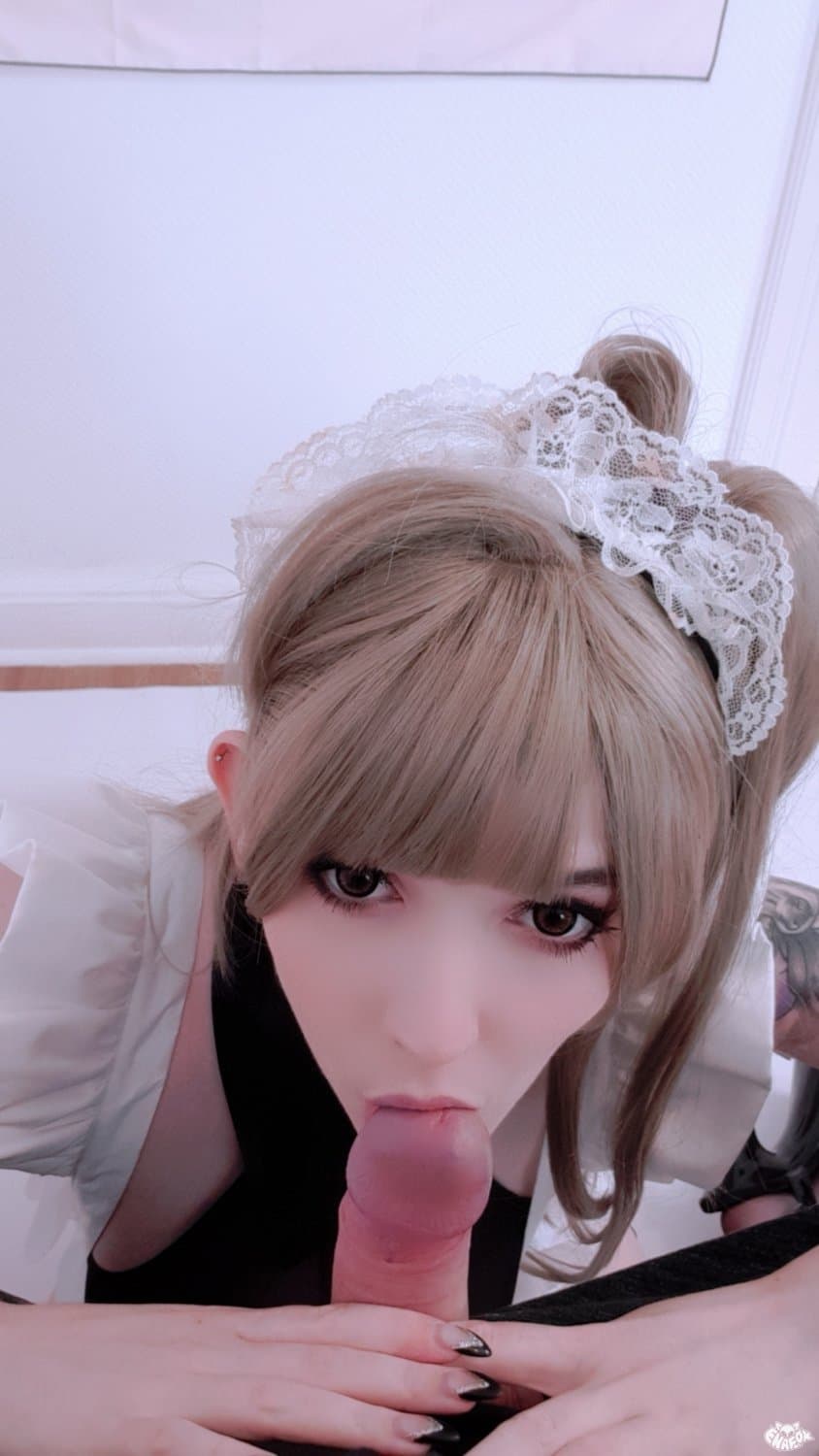 Legendary Maid Minalinsky (Kotori Minami) from Love Live naughty cosplay and blowjob 南ことり