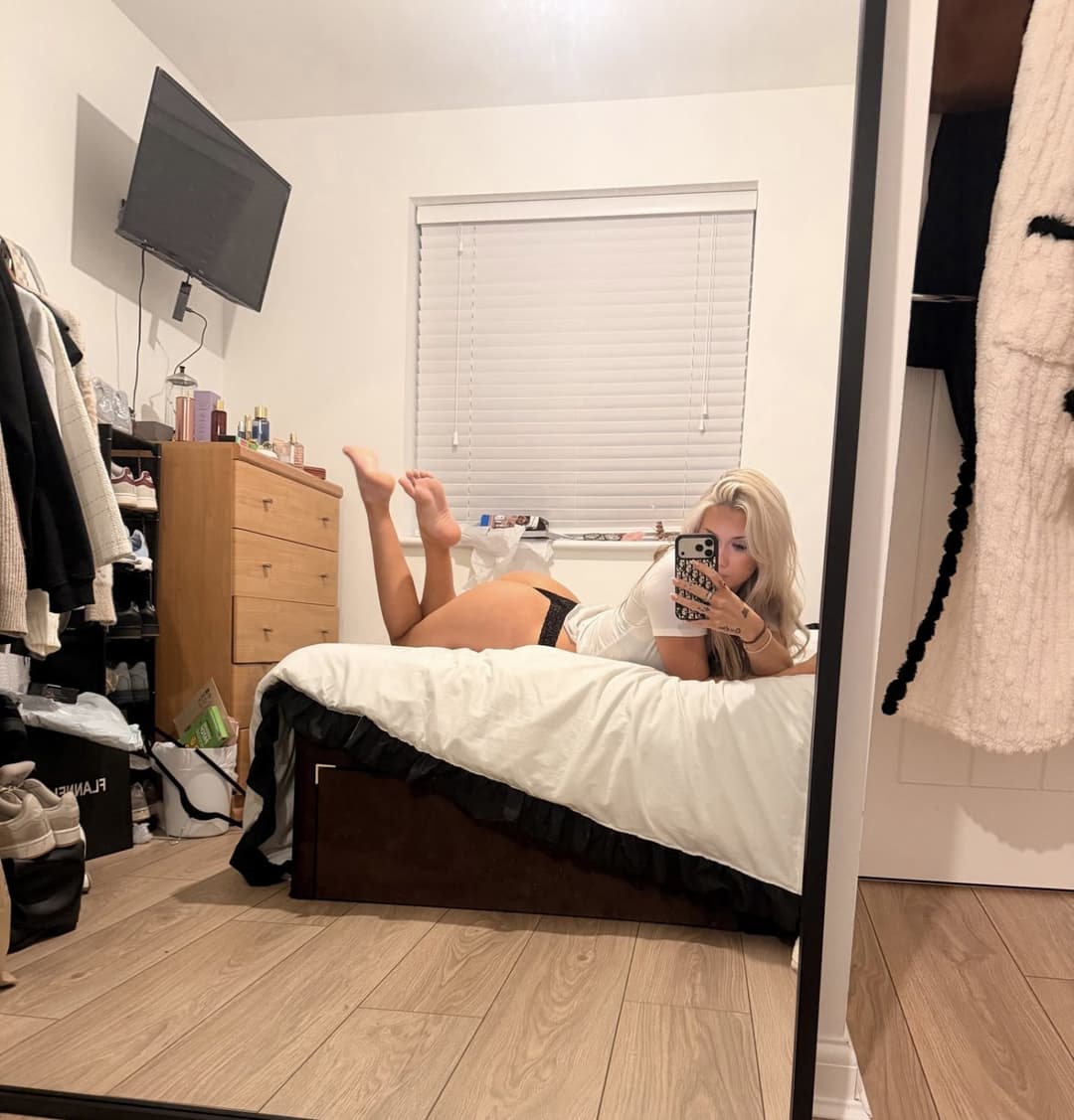 Blonde college slut cosplays in school uniform