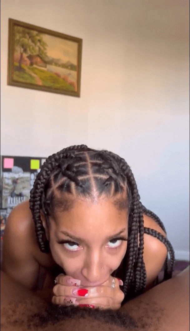 Click to view full size Ebony Hooker Got BBC Huge Cumshot