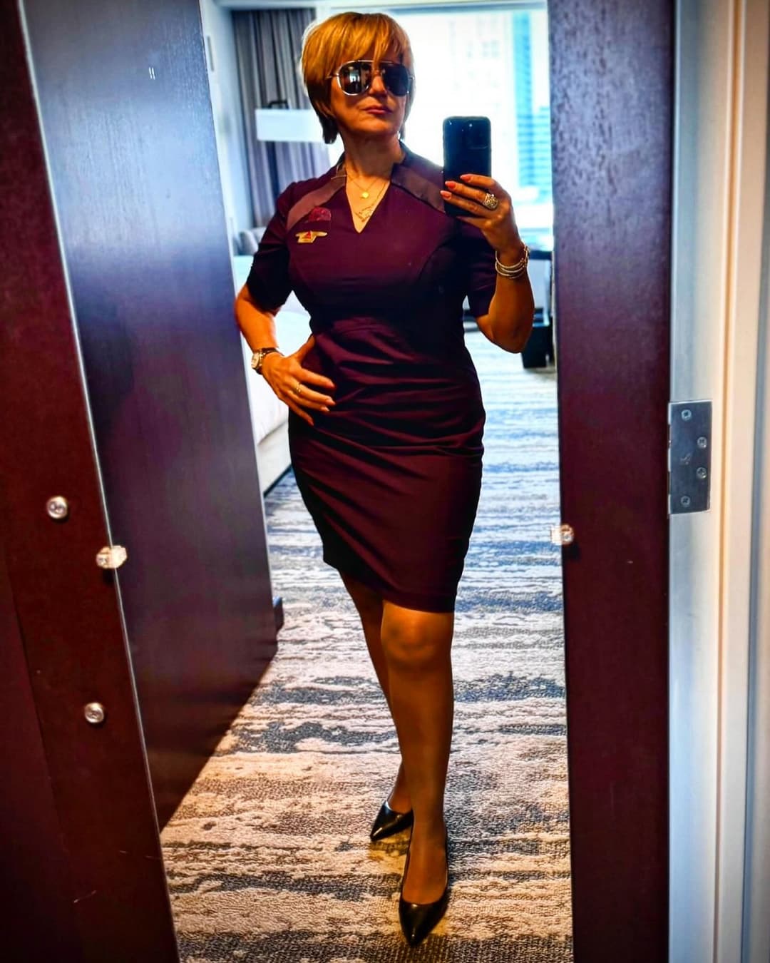 Thick Gilf flight attendant 2