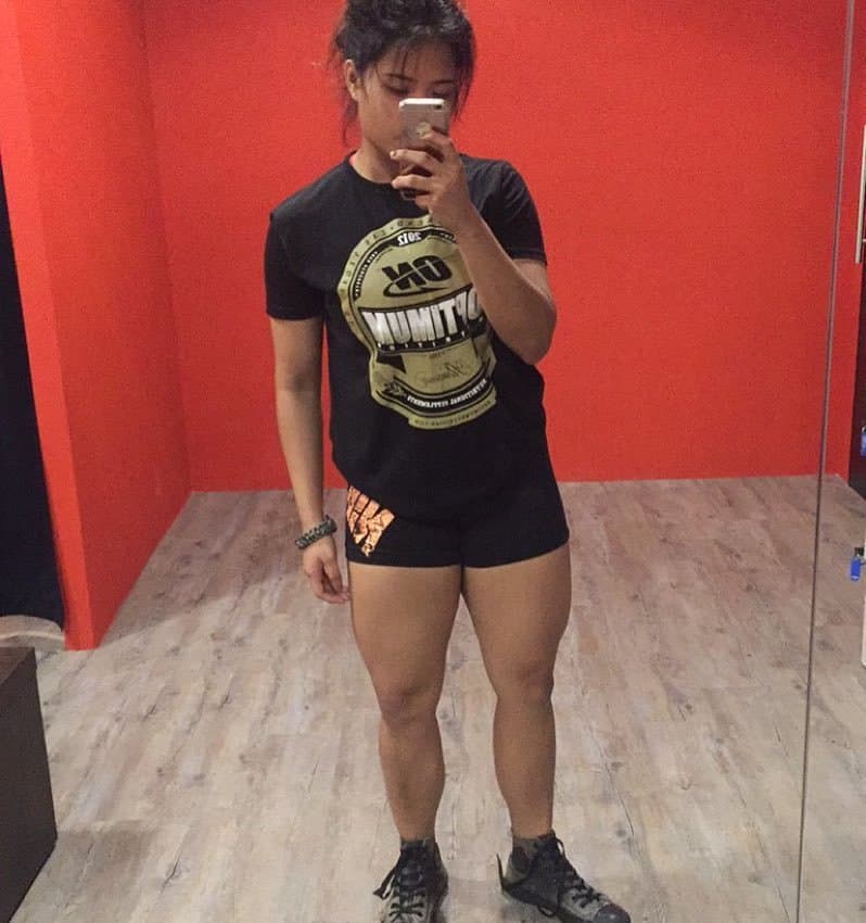 My favourite fitness girl with big thigh but I like her thigh more But she arrogance type