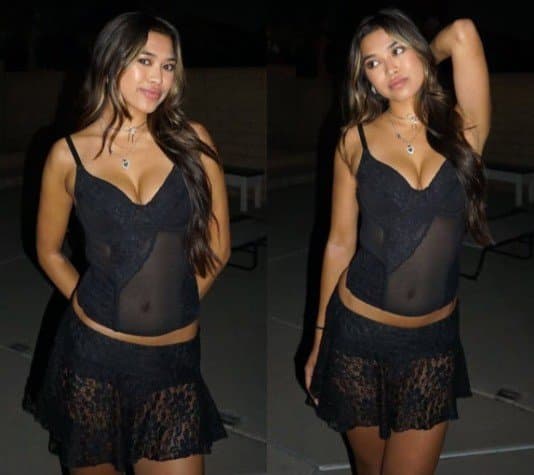 Krischelle Delgado - Cleavage in a Lace Top (9/28/24)