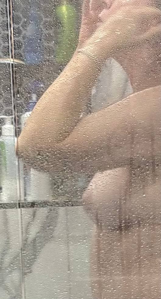 Check out the new shower vs the old shower!