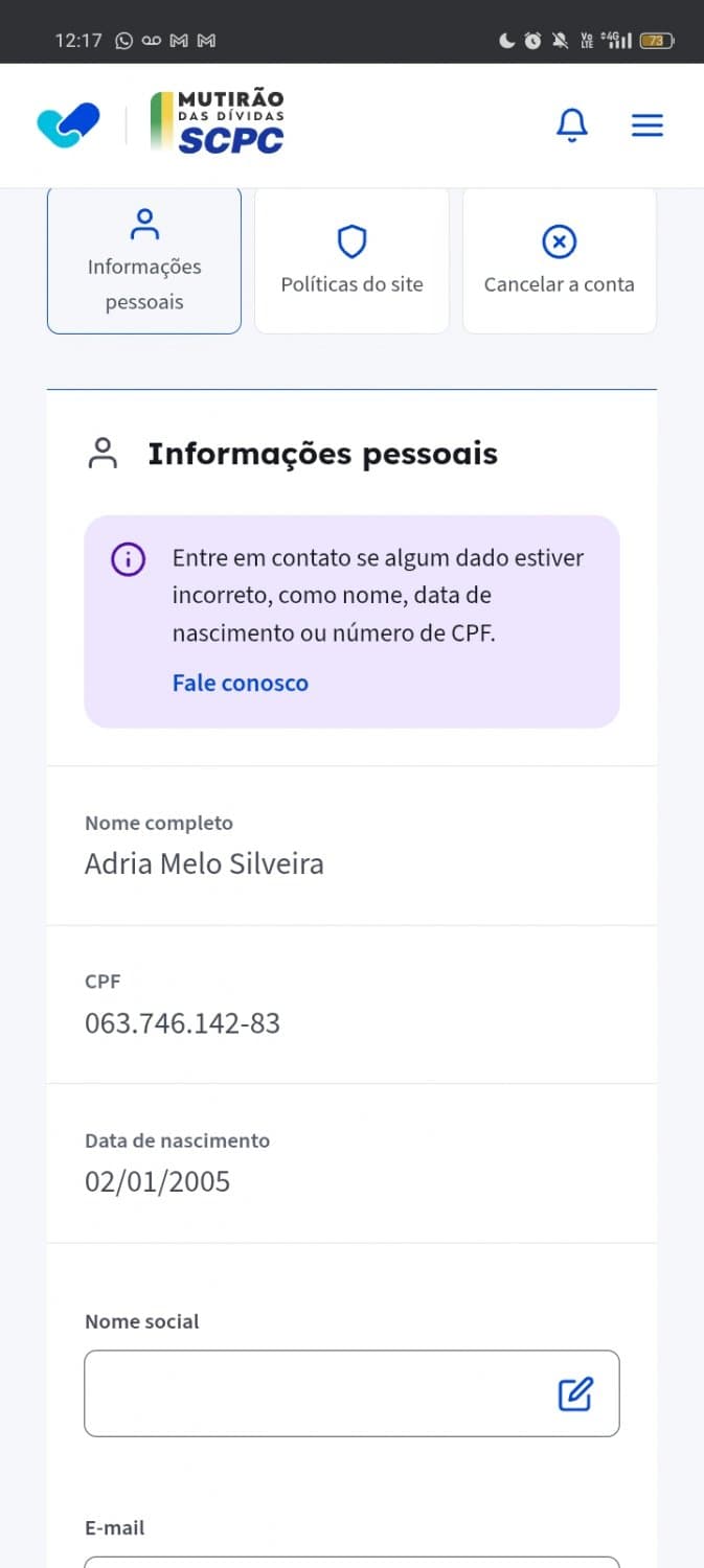 Novinha do Facebook Adria Melo Silveira