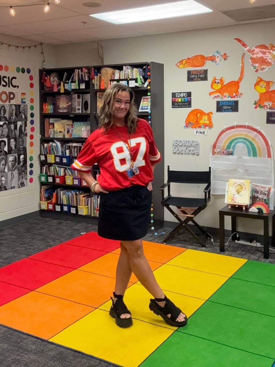 Instagram Teacher AI Cum On Feet In Classroom (AI Cum On Feet Template)