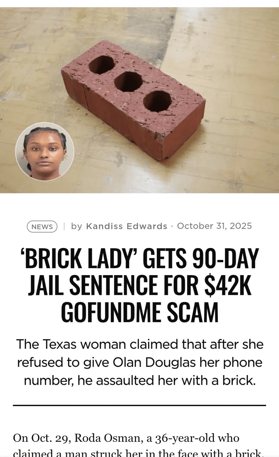 Brick Lady Was Supposed to Let Me Fuck When I Came to Houston (Now She in Jail + Social Media Ban)