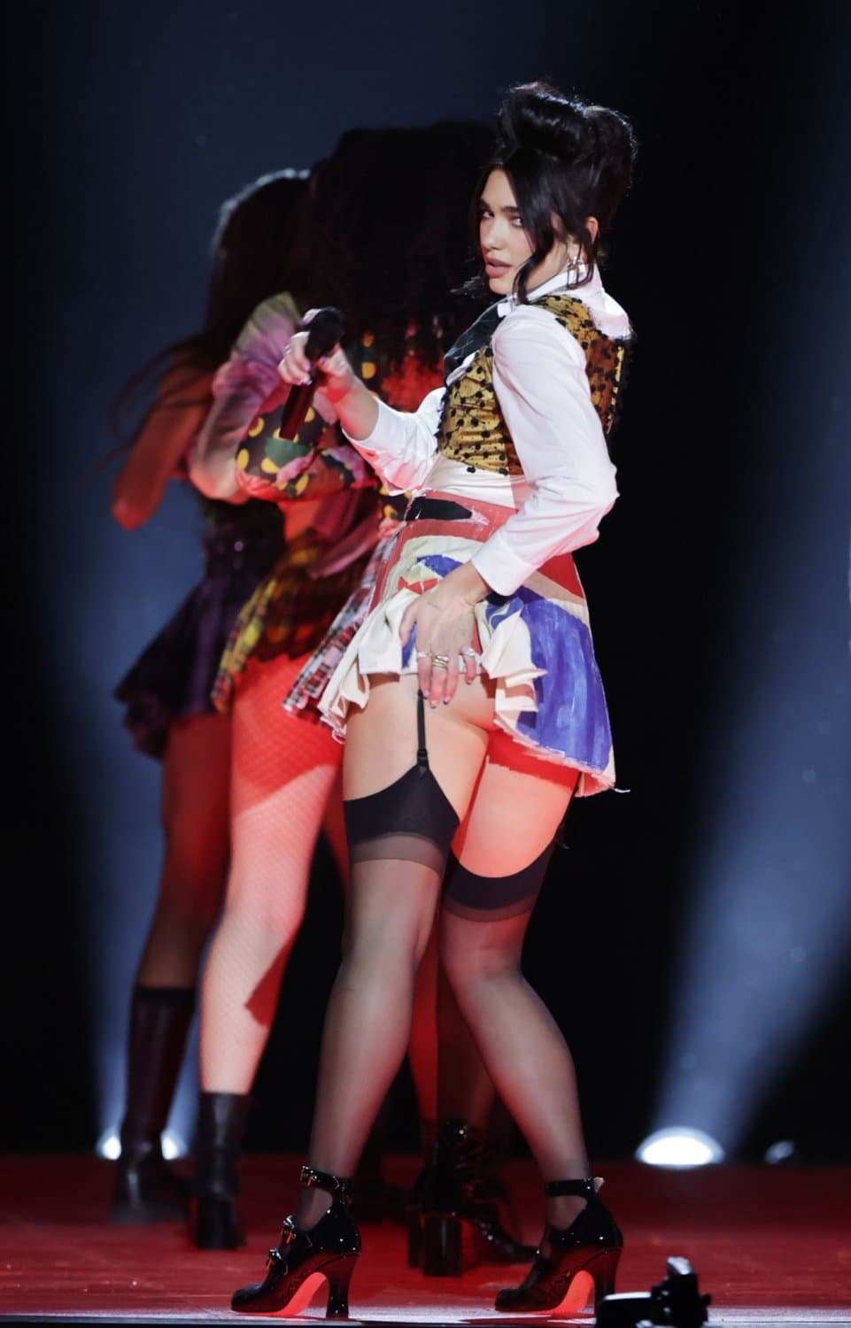 Dua Lipa in HOT tights and panties at the Brit Award