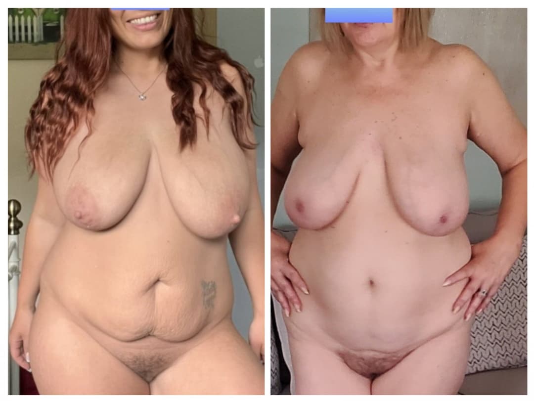 COLLAGE Side by Side Comparison Wife