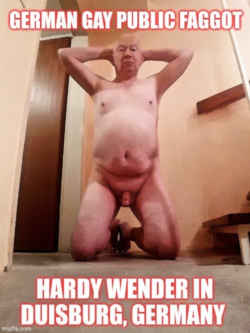German Gay Public Faggot Hardy Wender from Duisburg