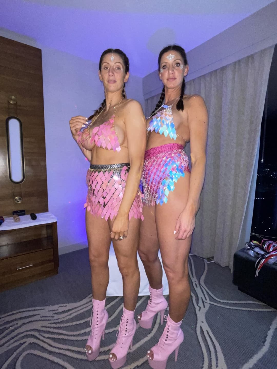 Tall sisters are freaks