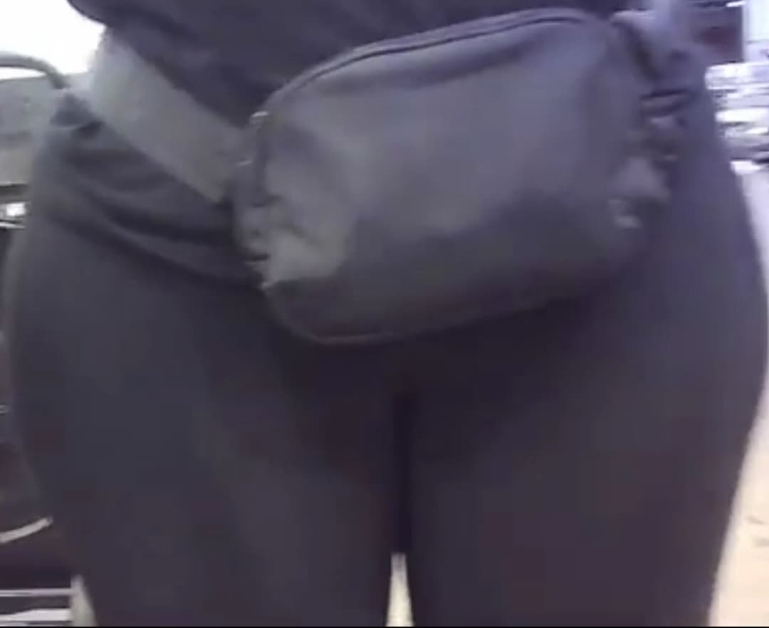 Thick German trying to hide her Fat Pussy Lips Cameltoe with Pouch