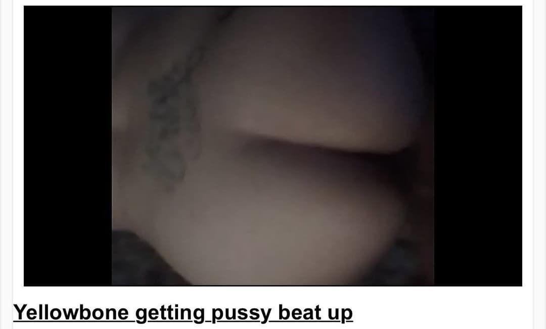 Creamy yella bone freak gettin her pussy beat