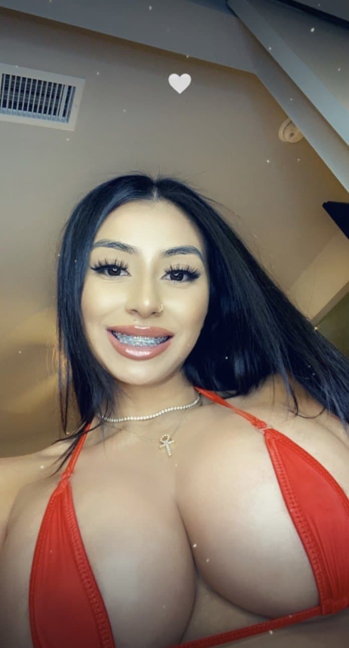 latina with cute braces