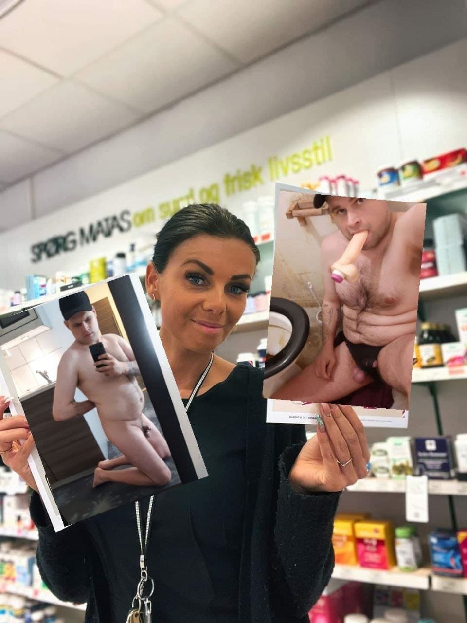 Public exposure. Rasmus Eriksen shows what a cunt he is with Dirty pictures with his friend Line on