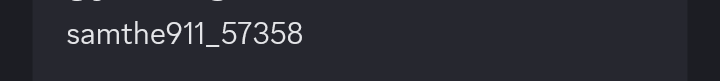 My discord user