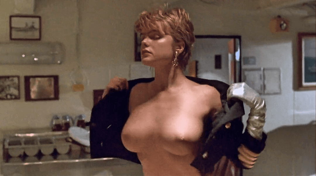 Actress Shows her Perfect Tits in Action Movie ?