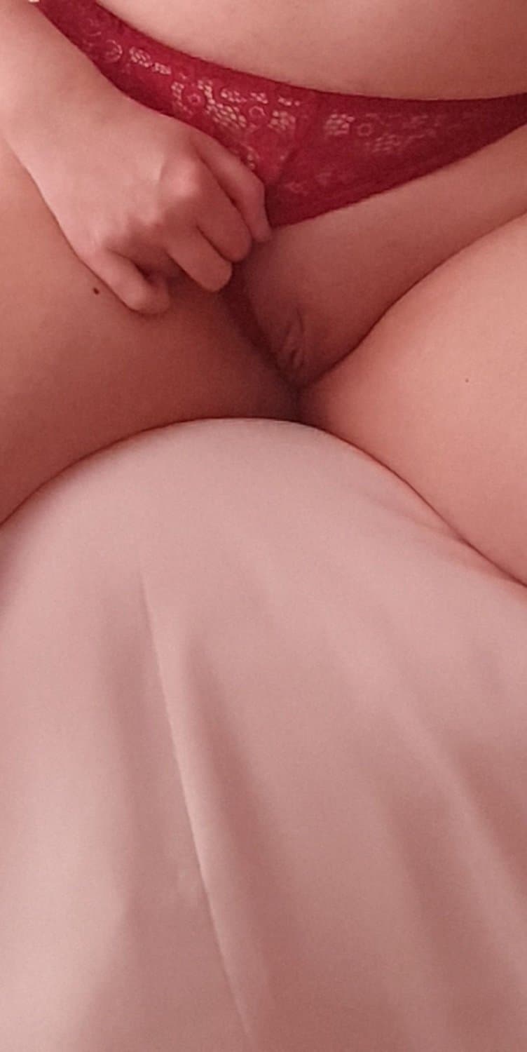 Showing off in red and getting fucked