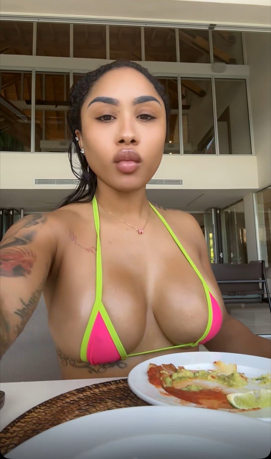 ari fletcher tits busting out bikinis